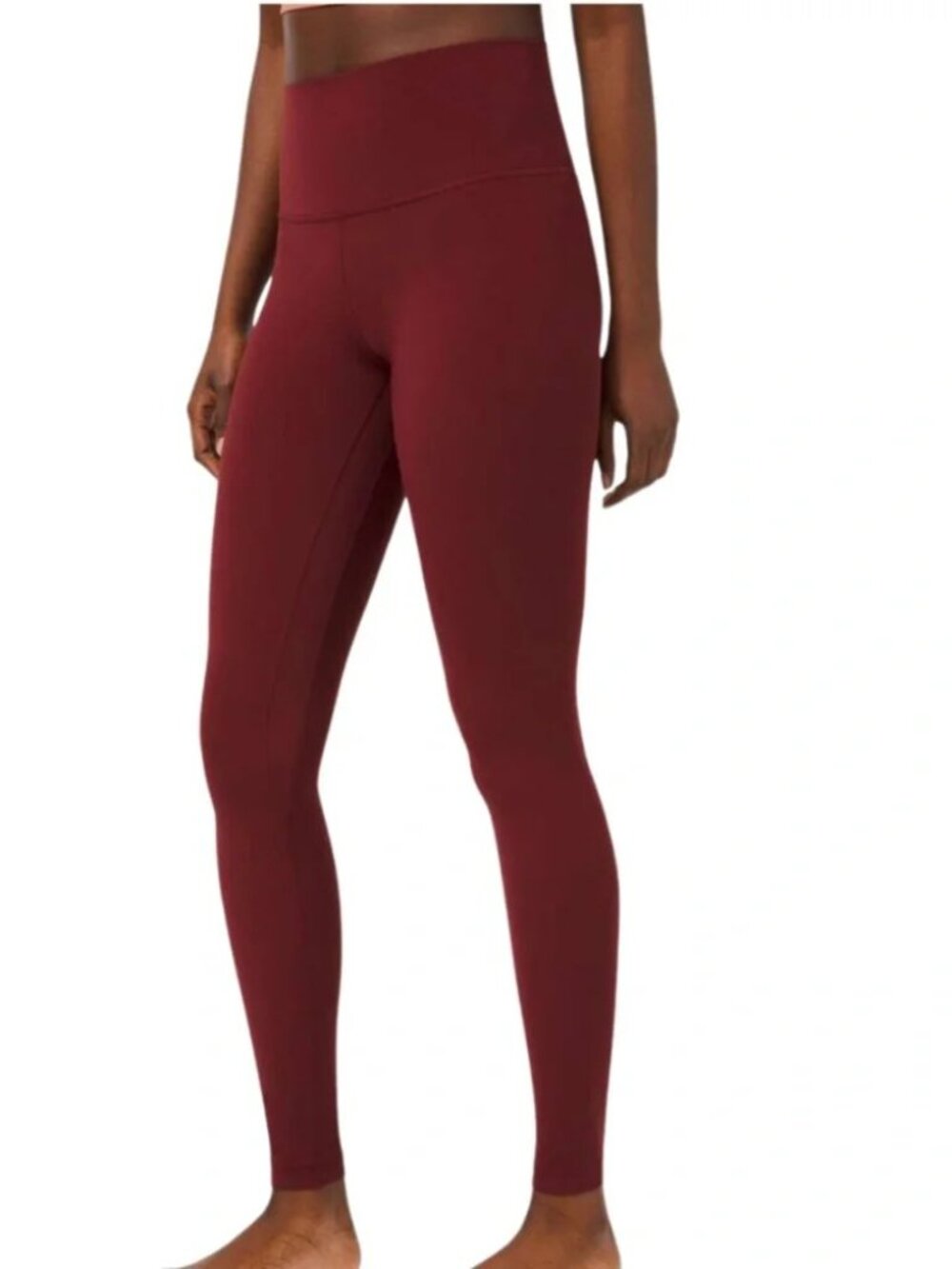 Lululemon Align High Rise Pant 28” Nulu Fabric Red Merlot I Size 14 - Picture 2 of 8